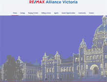 Tablet Screenshot of alliance-victoria.com